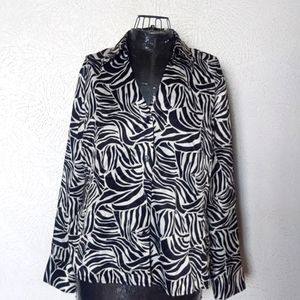 Zebra Print Blouse